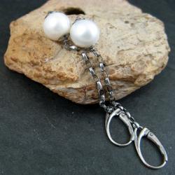 perłowe,długie - Kolczyki - Biżuteria