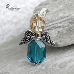 anioł,talizman,prezent,wisior, - Wisiory - Biżuteria
