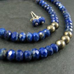 lapis lazuli,subtelny - Komplety - Biżuteria
