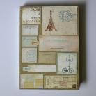 Notesy notes,wieża eiffla,paryż,bilety,francja